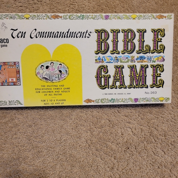 VINTAGE Ten Commandments Bible Board Game - Picture 7 of 8